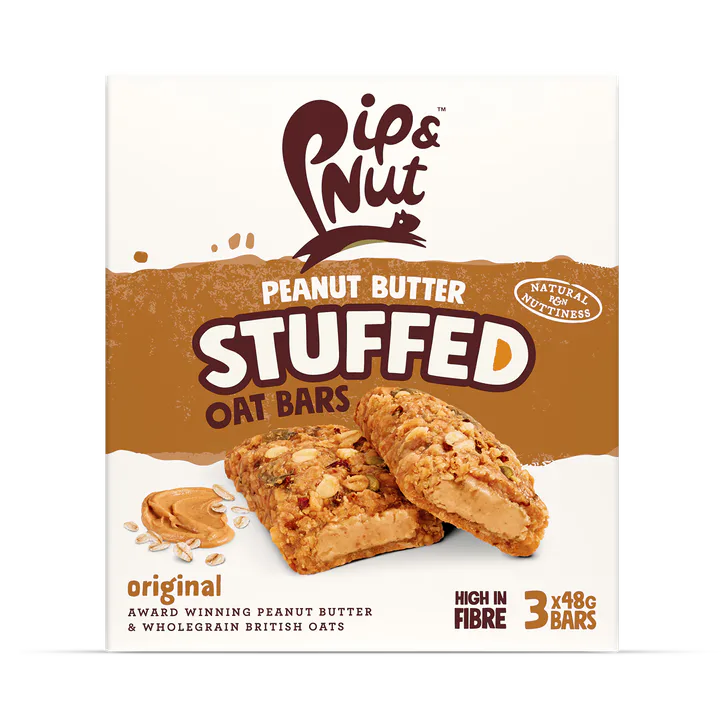 Pip & Nut Peanut Butter Stuffed Original Oat Bars 3x 48g