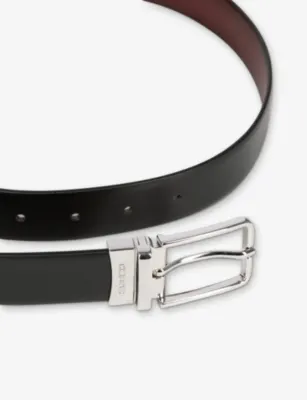 THE KOOPLES Rectangular-Buckle Leather Belt - S detail 2