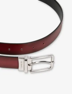 THE KOOPLES Rectangular-Buckle Leather Belt - S detail 3