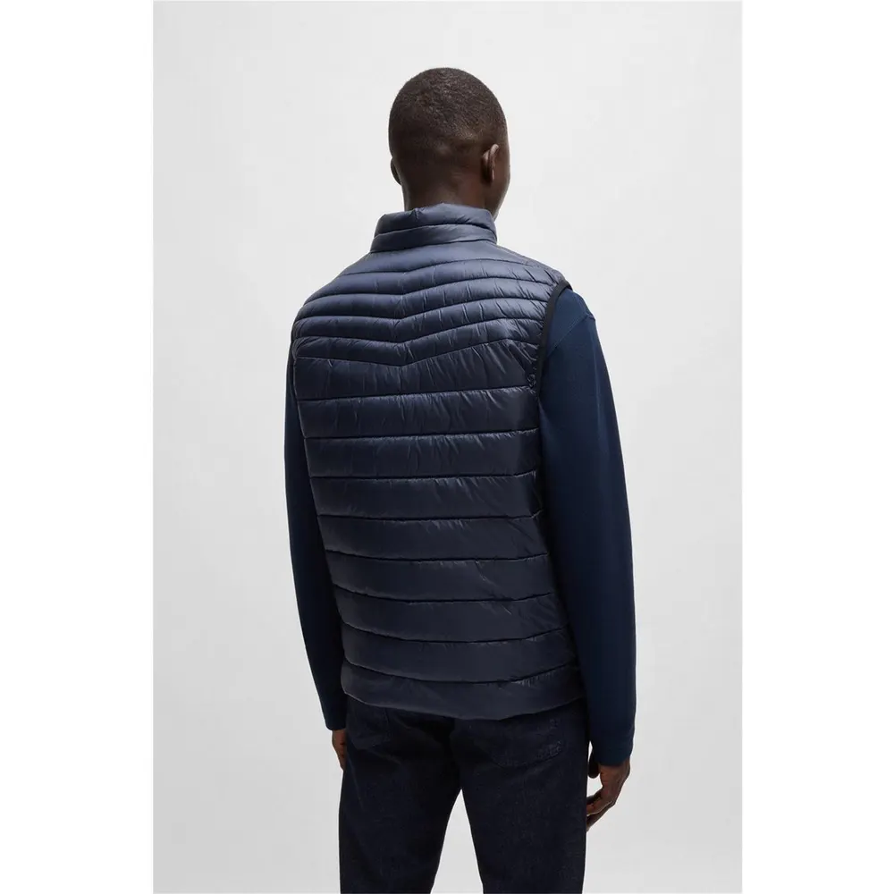 Boss Men's Orange Water Repellent Sleeveless Gilet detail 2