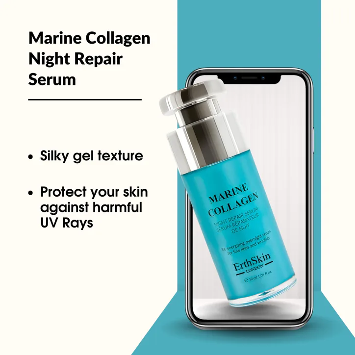 Erth Skin London Marine Collagen Night Repair Serum 30ml detail 3