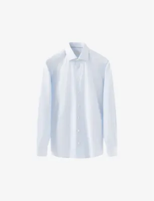 ETON Elevated Twill slim-fit cotton shirt - LIGHT BLUE in LIGHT BLUE – Mens | Shirts | Formal Shirts | Single-cuff