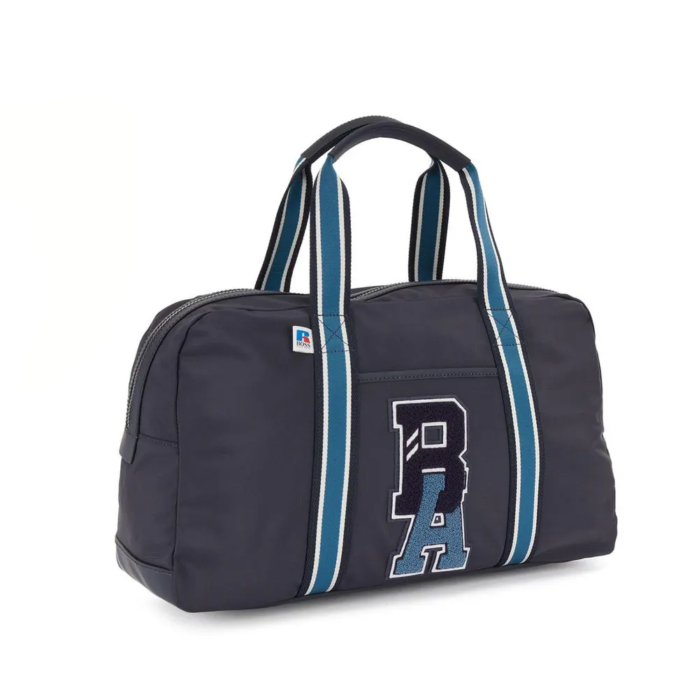 Boss x Russell Athletic Bowling Bag in Navy, additional product view 3