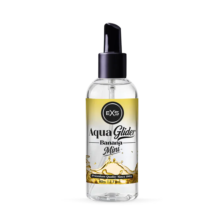 EXS AquaGlider 80ml Banana Flavoured Lubricant Bottle