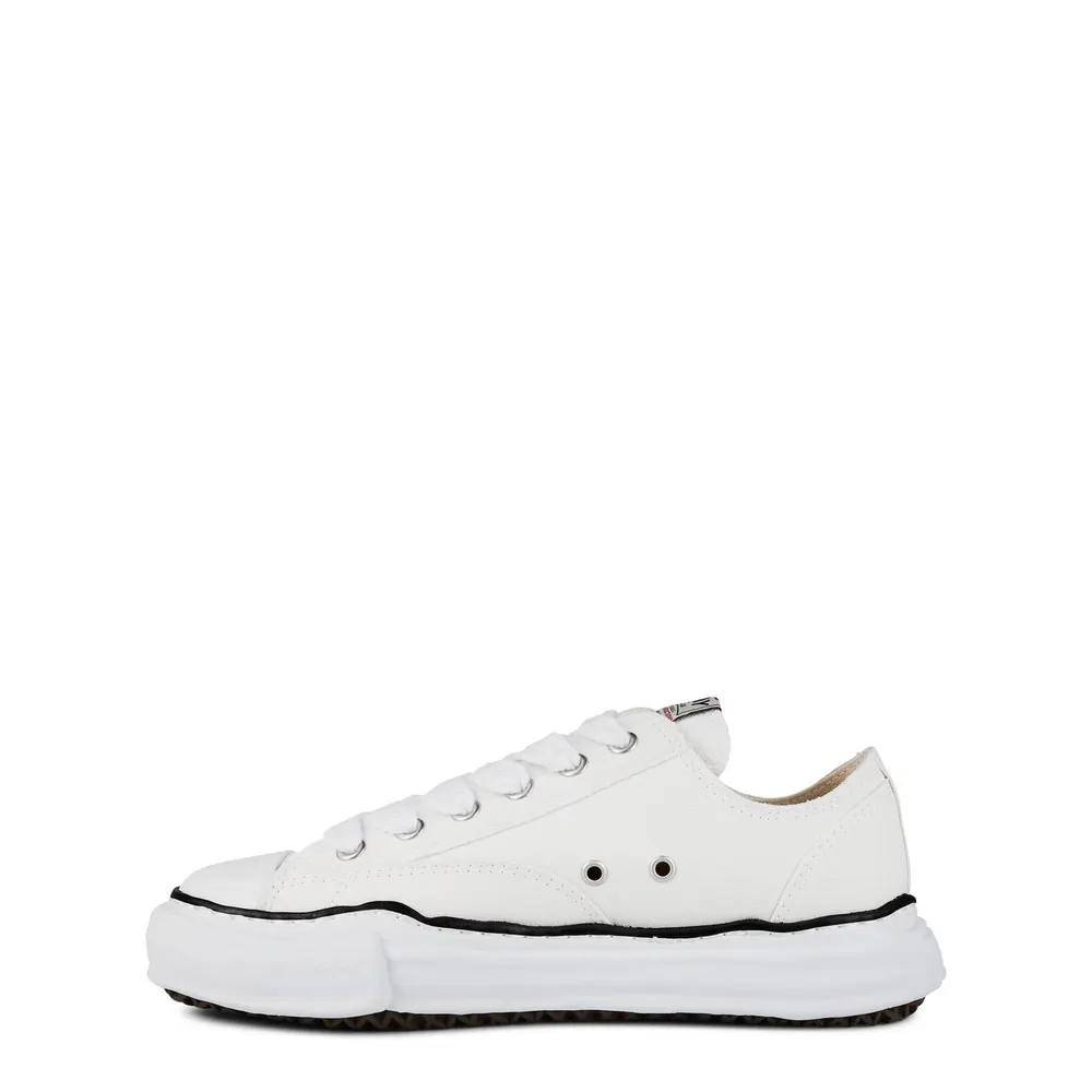Mihara Yasuhiro Peterson Original Sole Canvas Low Sneaker in White, additional product view 3