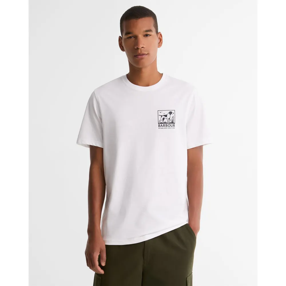 Barbour Men's Setter Graphic Cotton Short-Sleeve Crew-Neck T-Shirt detail 3
