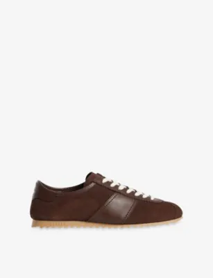 SANDRO Leather And Suede Trainers - CAPPUCINO - EUR 45 / 11 UK MEN in BLACK, additional product view 2
