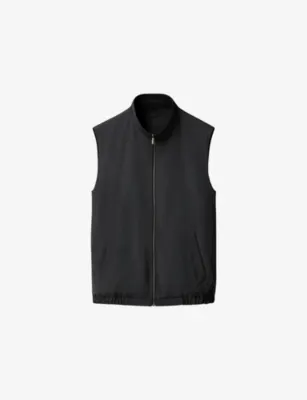 ETON Reversible Zip-Up Stretch Wool-Blend Gilet - Dark Grey - XXXXXL