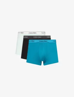 CALVIN KLEIN Icon Pack of Three Stretch-Cotton Trunks