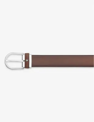 MONTBLANC Leather cut-to-size business belt detail 2