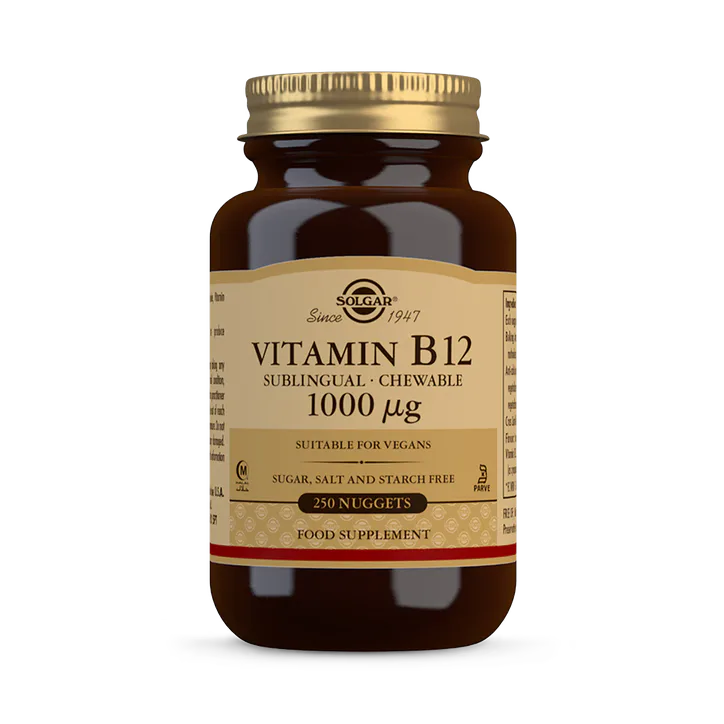 Solgar Vitamin B12 1000 µg Sublingual Chewable 250 Nuggets