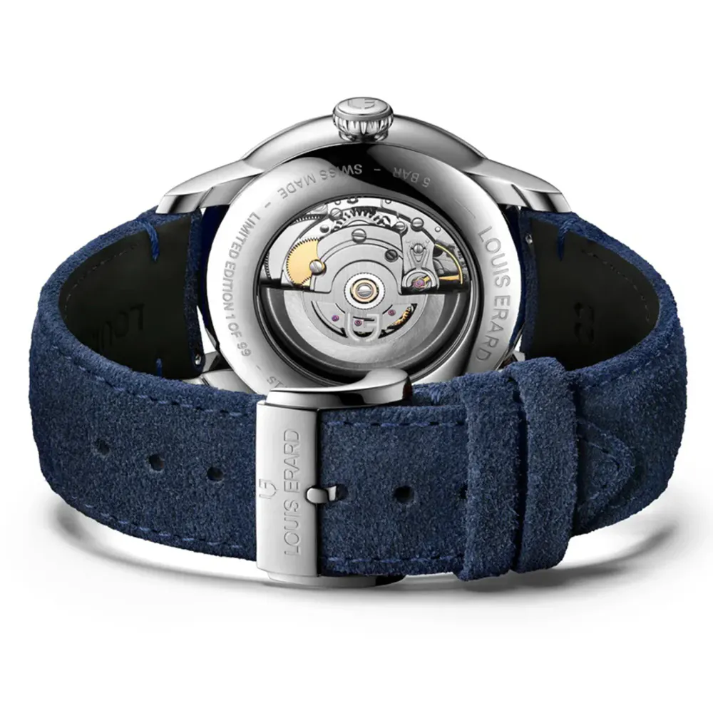Louis Erard Excellence Régulateur Lapis-Lazuli Limited Edition 42mm Unisex Watch Blue in Blue, additional product view 2