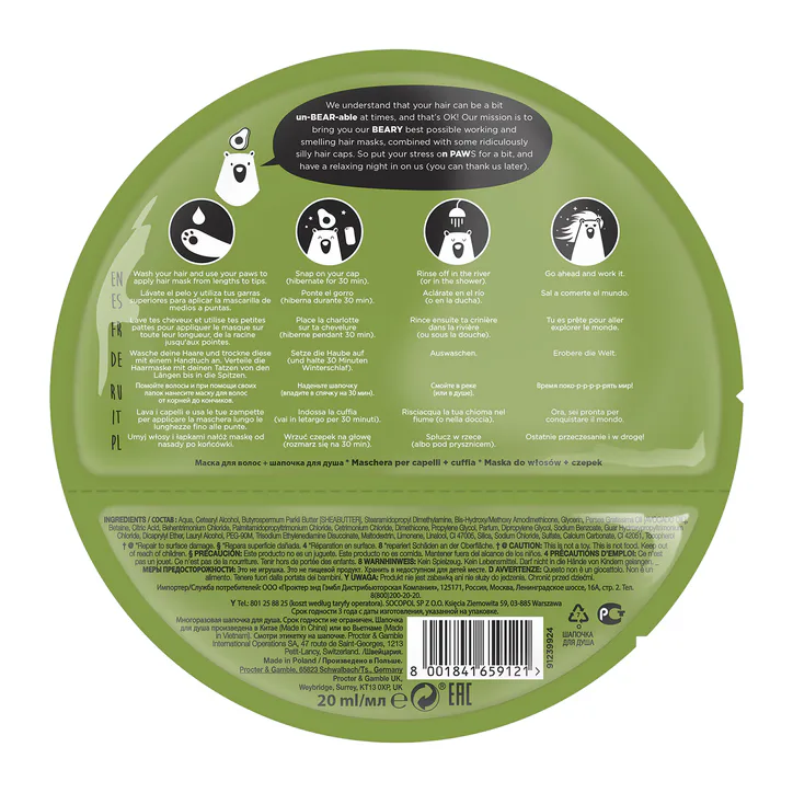 Bear Fruits Avocado Oil Repair Nourish Hair Mask 60ml detail 2