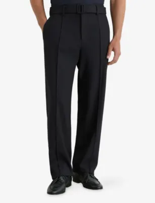 REISS Peshi Belted Pintuck Woven Trousers detail 3