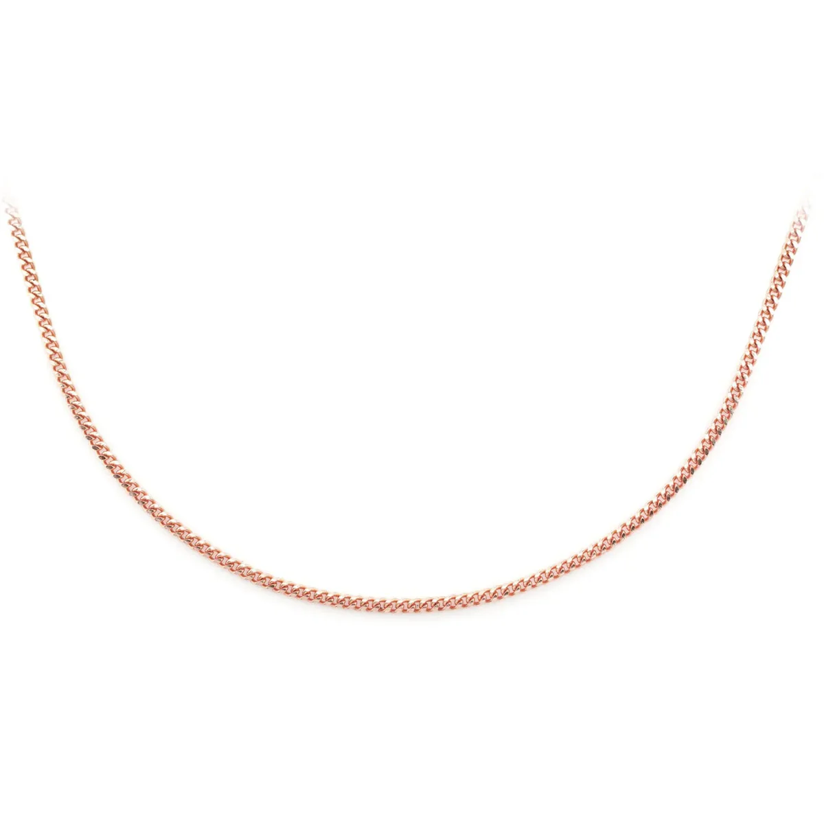 For Him Miami Cuban Gold Chain in 1mm / Rose Gold / 20" – Chain