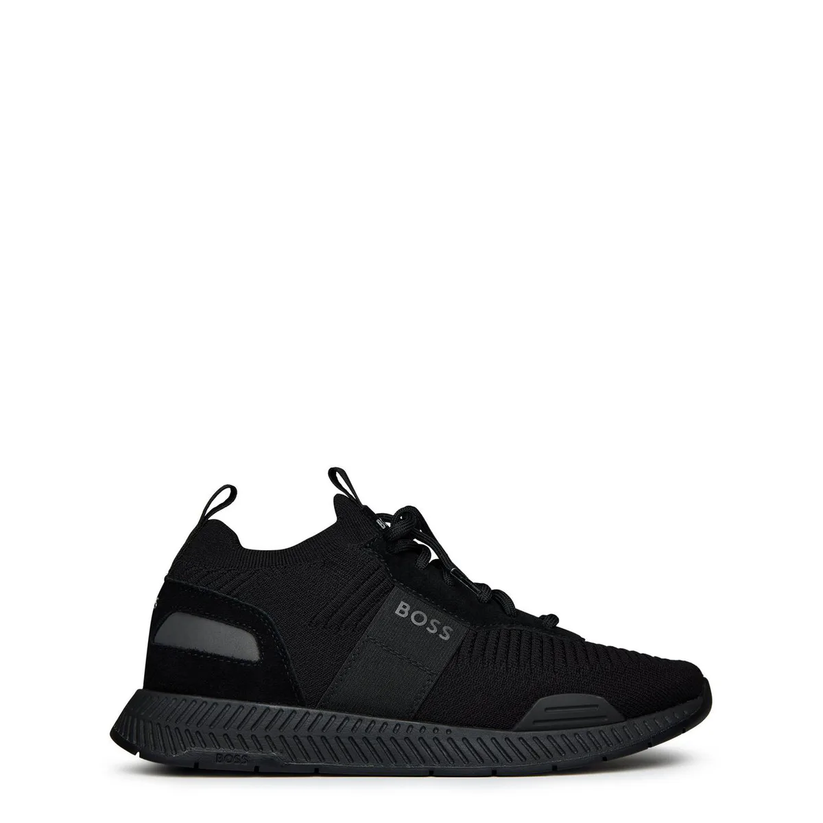 Boss Mens BOSS Titanium Knit Contemporary Run Trainers - Reflective Details