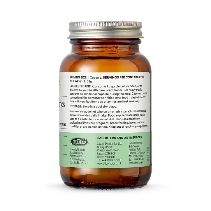 Udo's Choice Digestive Enzyme Blend 176mg 90's - Vegecaps, additional product view 2