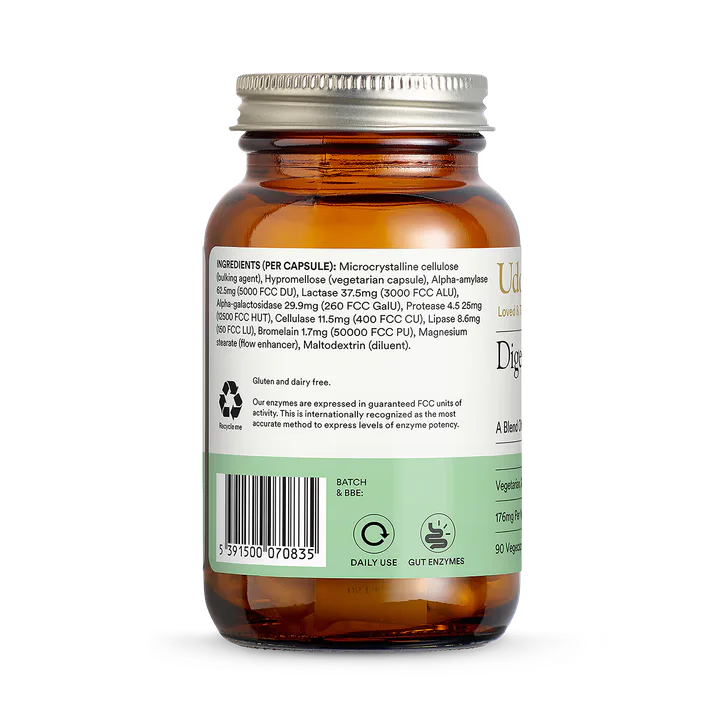 Udo's Choice Digestive Enzyme Blend 176mg 90's - Vegecaps, additional product view 3
