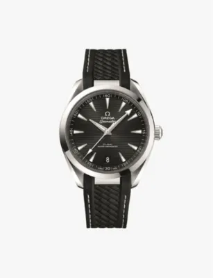 OMEGA 220.12.41.21.01.001 Seamaster Aqua Terra stainless-steel and rubber automatic watch