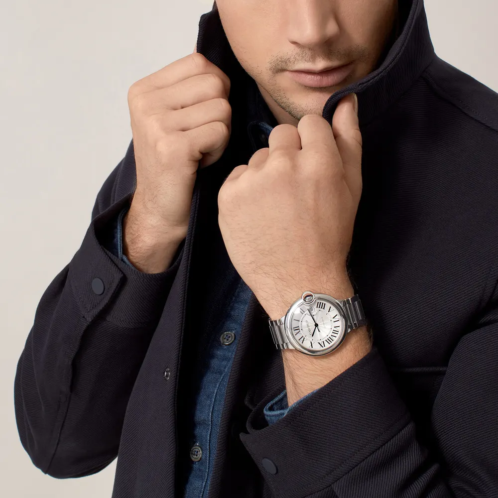 Cartier Ballon Bleu De Cartier Watch 42mm, Automatic Movement, Steel detail 2