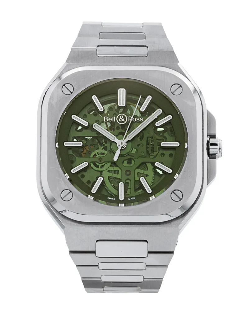 Bell and Ross BR 05 BR05A-GN-SKST/SST — 2022 — Excellent in Skeleton – Pre-owned watches