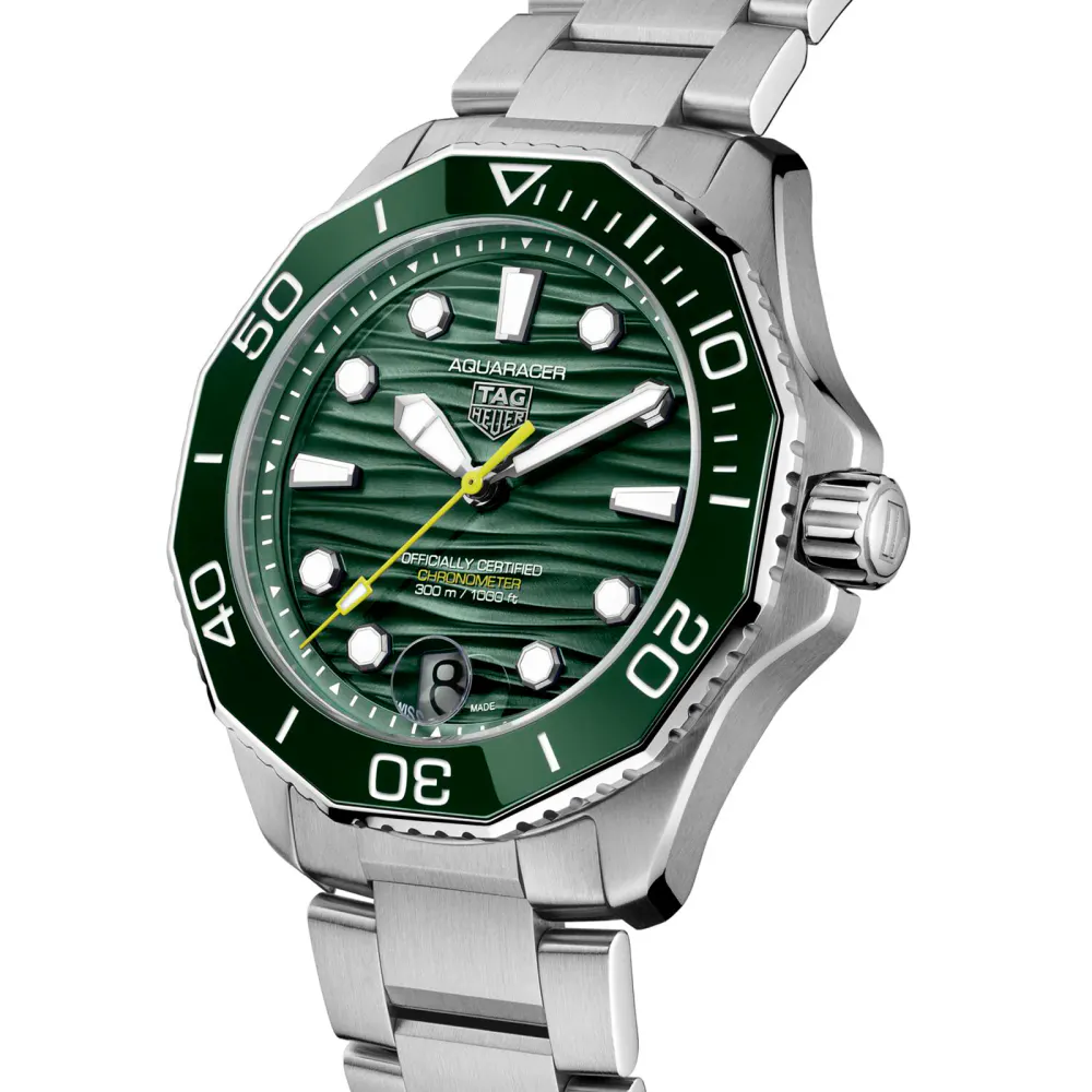 TAG Heuer Aquaracer Professional 300 Date 42mm Mens Watch Green in Green, additional product view 2