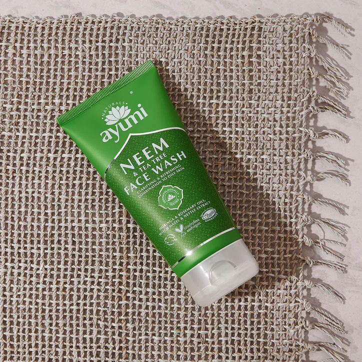 Ayumi Naturals Neem & Tea Tree Oil Control Face Wash, Gentle Purifying Cleanser for Oily and Acne-Prone Skin 150ml detail 3