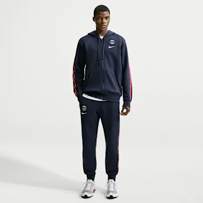 Nike Paris Saint-Germain City Side Men's Fleece Joggers - College Navy/White