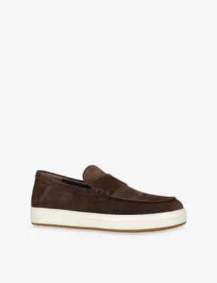 HOGAN H668 Mocassino Suede Loafers - EUR 41.5 / 7.5 UK MEN in Dark Brown, additional product view 3
