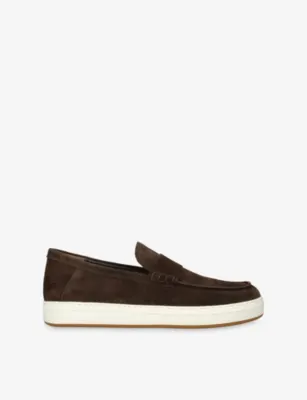 HOGAN H668 Mocassino Suede Loafers - EUR 41.5 / 7.5 UK MEN in Dark Brown – Mens | Loafers