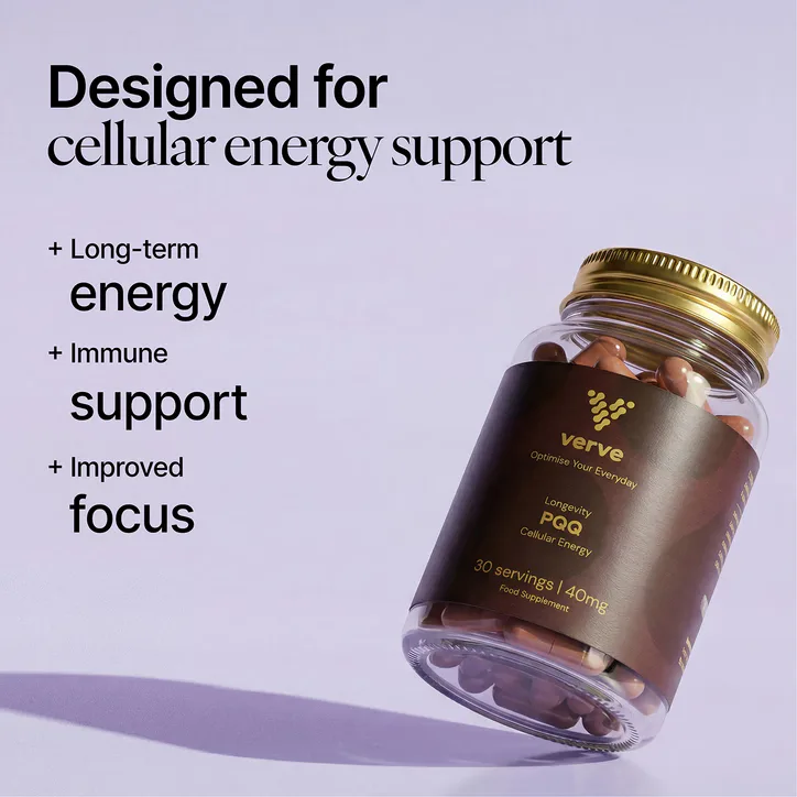 Verve PQQ (Pyrroloquinoline Quinone) 40mg - Longevity & Cellular Energy Support - 30 Servings detail 2