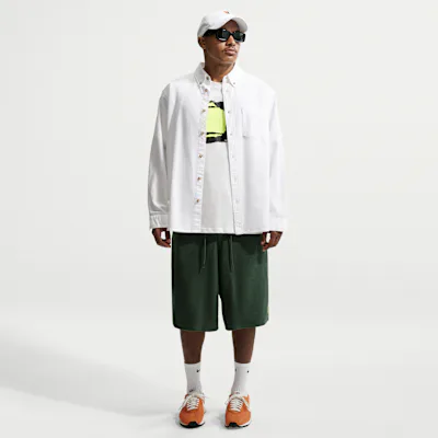 Nike Club Rules Men's French Terry Shorts - Fir/Volt/Black/Fir