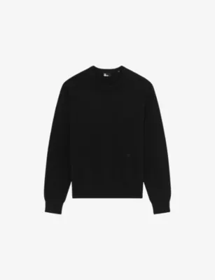 THE KOOPLES Crewneck Relaxed-Fit Stretch Cashmere-Blend Jumper