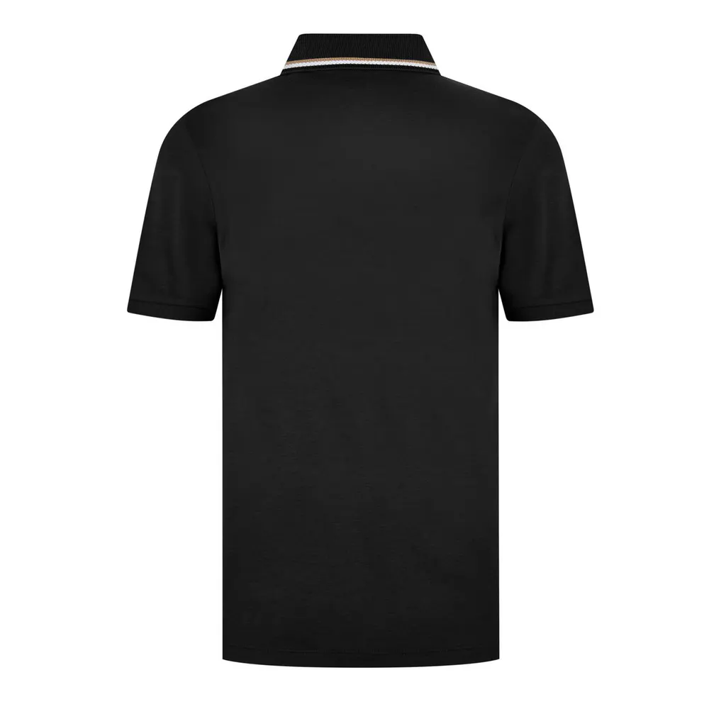 Boss Mens BOSS BLACK Penrose Slim Fit Polo Shirt with Signature Tipped Collar detail 2