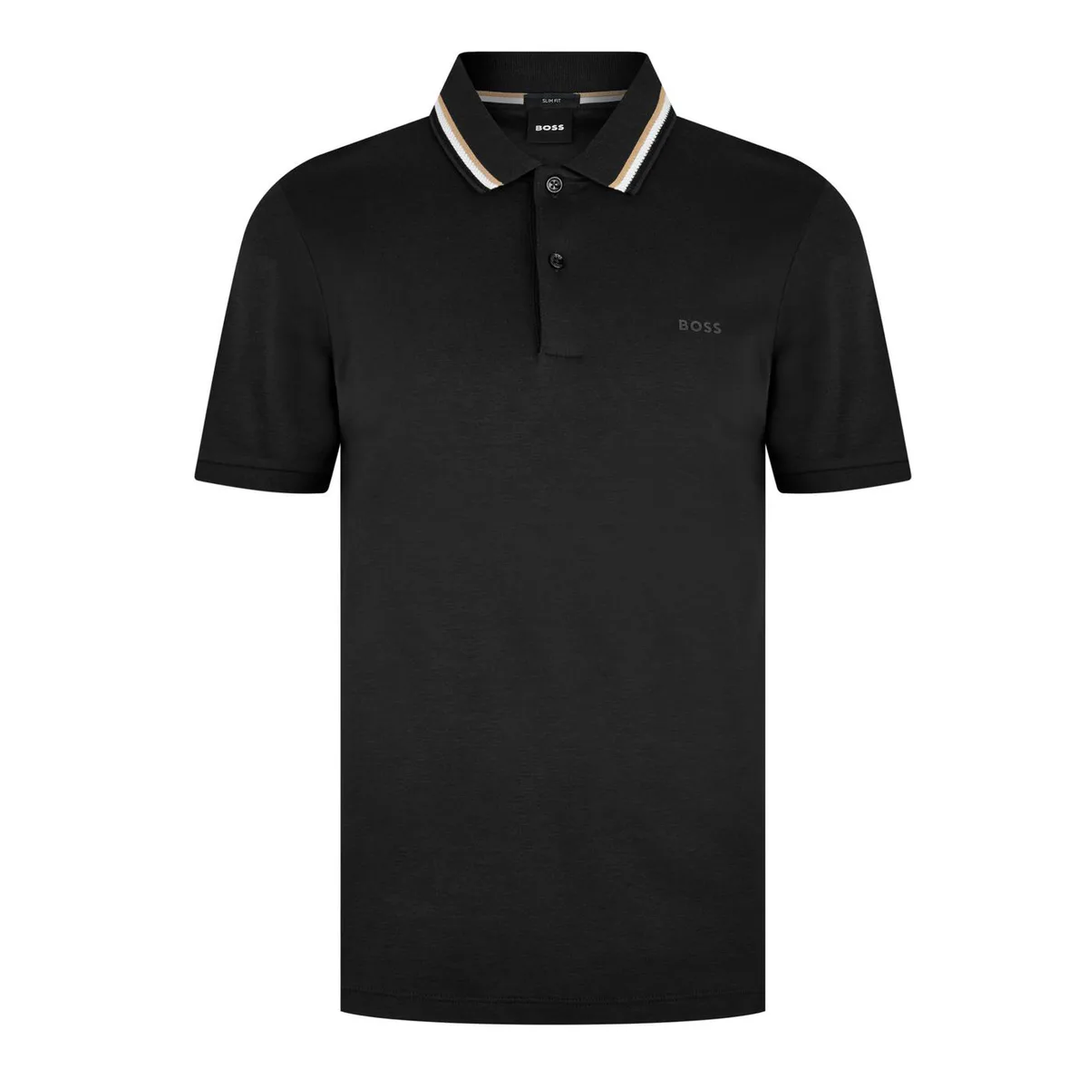 Boss Mens BOSS BLACK Penrose Slim Fit Polo Shirt with Signature Tipped Collar