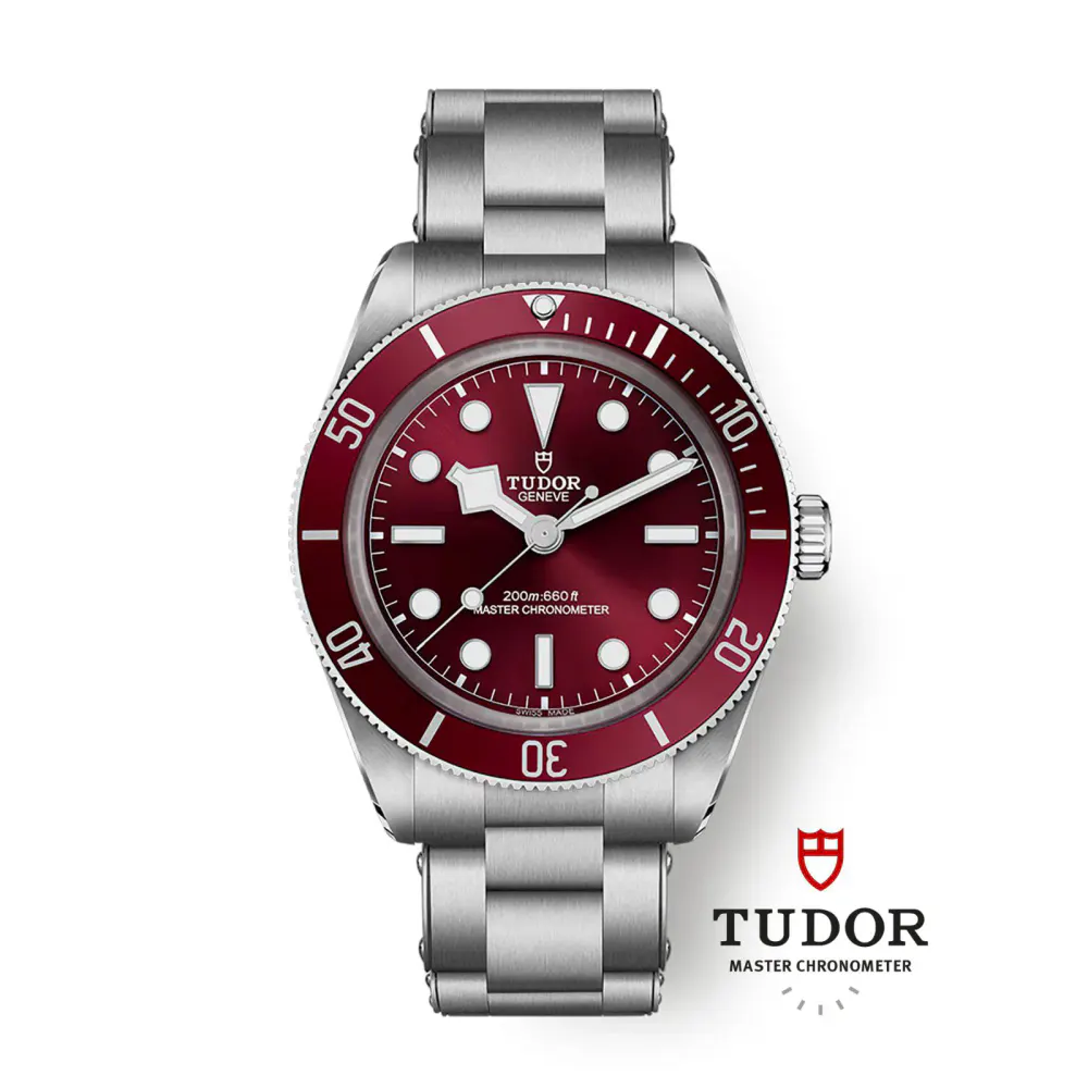 Tudor Black Bay 58 39mm Steel Case Burgundy Dial detail 2