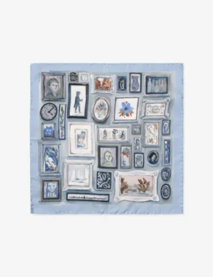 ETON Portrait Silk-Twill Pocket Square
