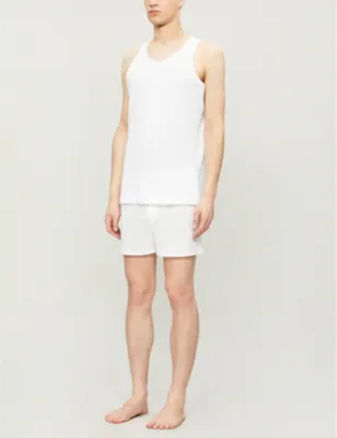 SUNSPEL Q82 superfine cotton-jersey vest detail 2