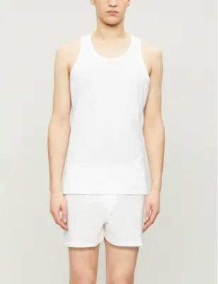 SUNSPEL Q82 superfine cotton-jersey vest detail 3