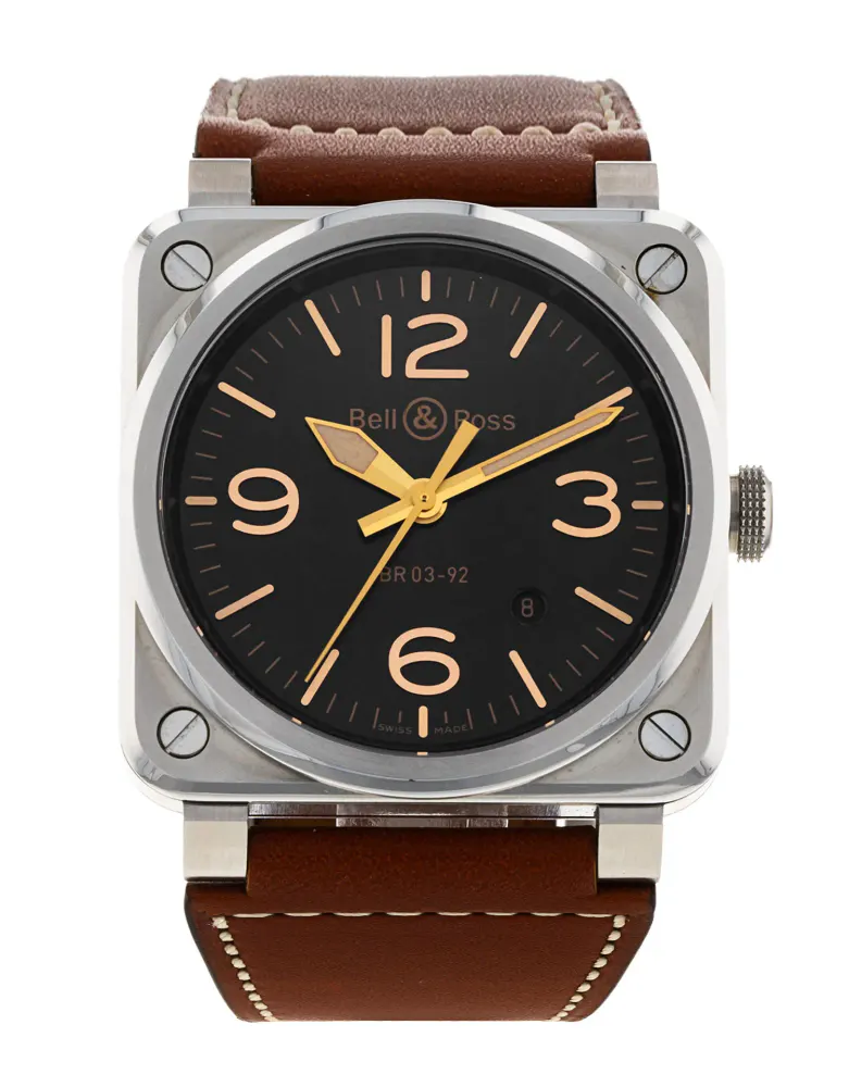 Bell and Ross BR03-92 BR0392-HERITAGE-CE — 2022 — Excellent in Black Quarter Arabic – Pre-owned watches