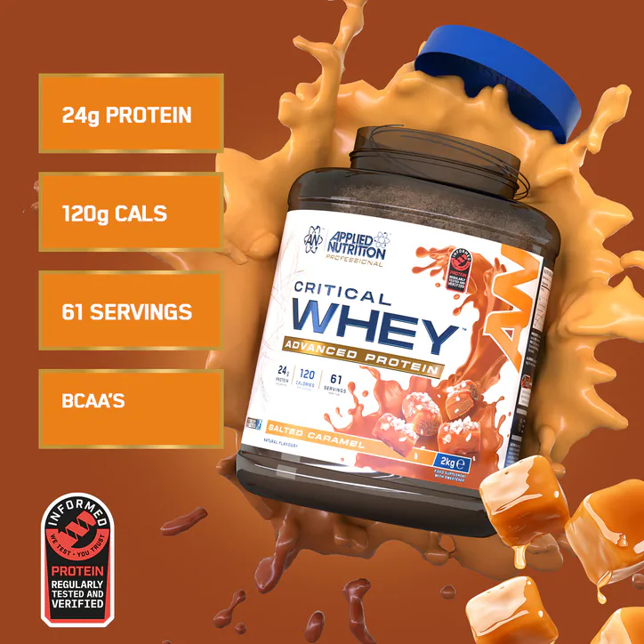Applied Nutrition Critical Whey Protein Salted Caramel 2kg (67 Servings), additional product view 2