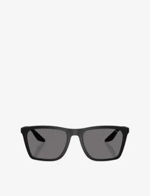 PRADA LINEA ROSSA PS B08S Polarised Pillow-Frame Injected Sunglasses
