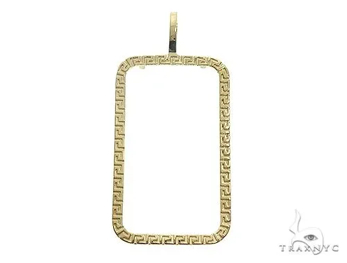 RINA - For Him FACTORY Frame/Bezel For 1 Ounce PAMP Suisse Bar 66101 in Yellow Gold – Pendant