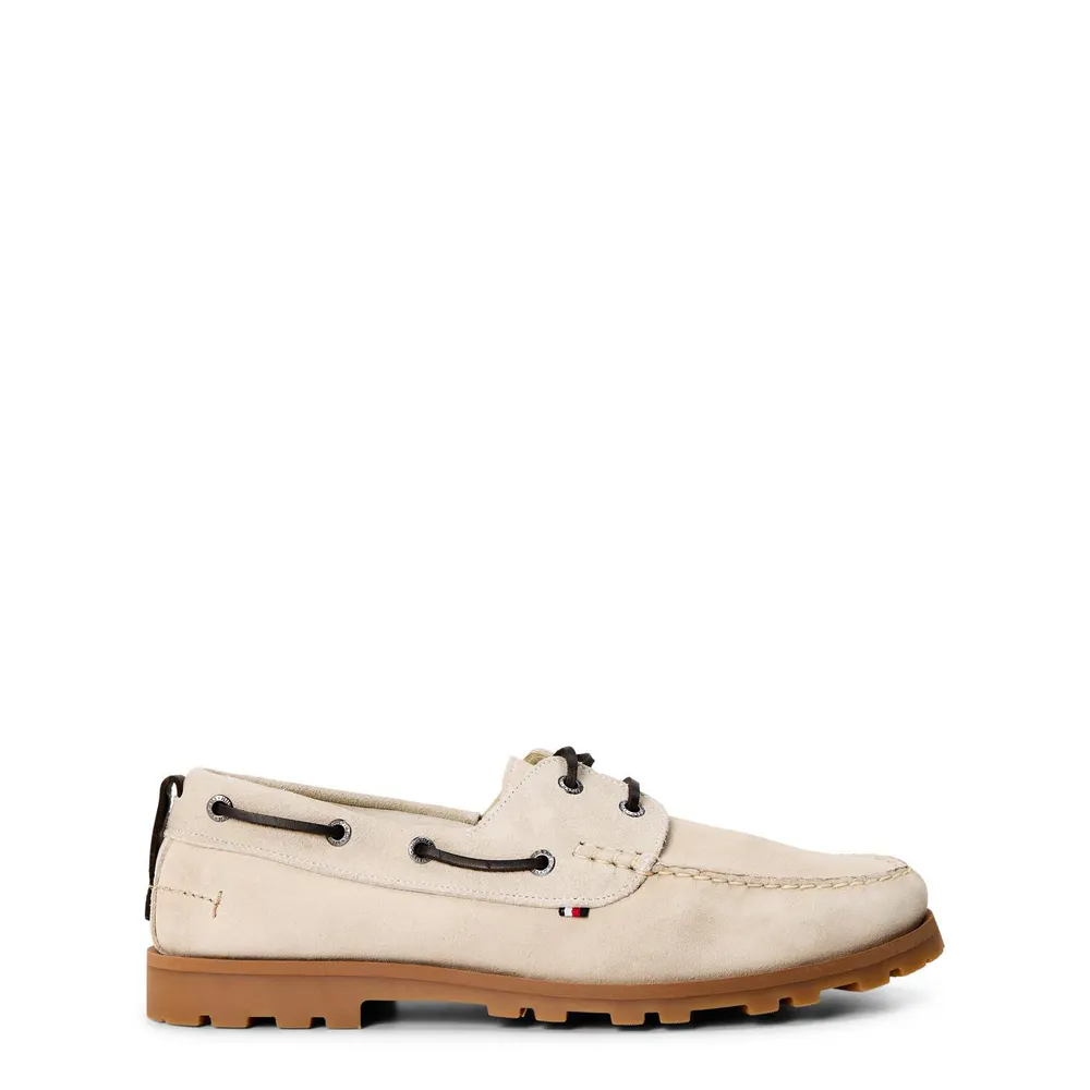 Tommy Hilfiger Men's Boat Shoe Suede Low-Top Trainers