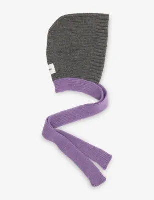 CLOIMH Wool Tied Wool Hat in Grey Dark/purple – Mens | Hats | Hats