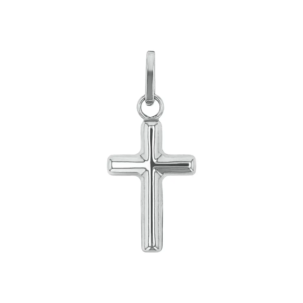 AMOR 9ct White Gold Cross Pendant detail 3