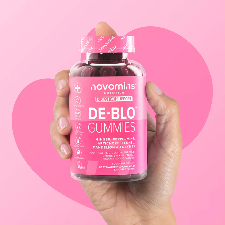 Novomins De-Bloat Strawberry & Watermelon 60 Gummies, additional product view 2