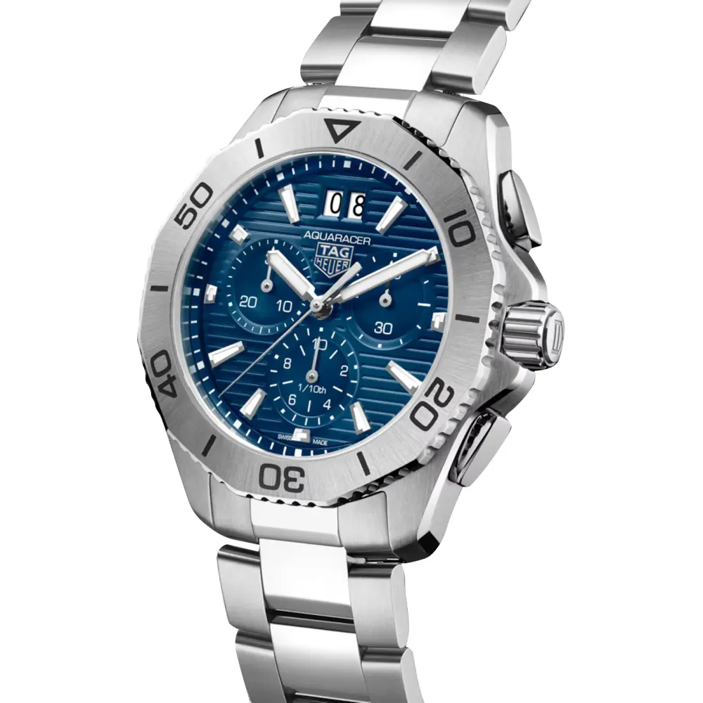 TAG Heuer Aquaracer Professional 200 Chronograph 40mm Mens Watch Blue in Blue, additional product view 2