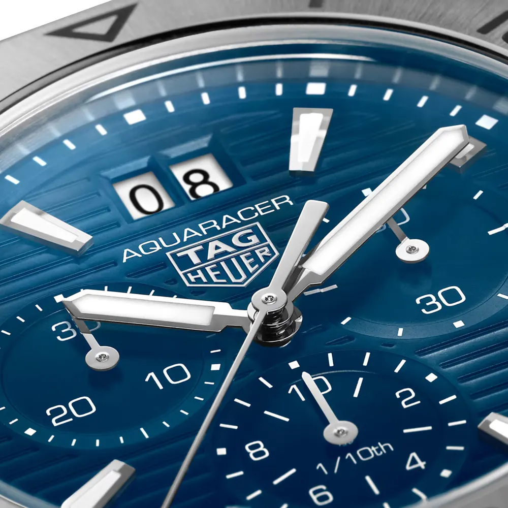 TAG Heuer Aquaracer Professional 200 Chronograph 40mm Mens Watch Blue in Blue, additional product view 3