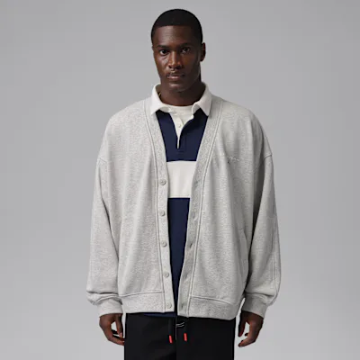 Jordan Flight Men's Cardigan - Grey Heather in Grey Heather – Nike men's and unisex